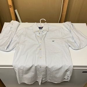 Vineyard Vines striped slim fit tucker shirt